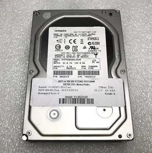 Hitachi HUS723020ALS640 2TB 2000GB 3.5" SAS Internal Server Drive Tested Grade A - Picture 1 of 7