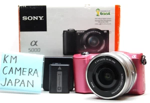 [NEAR MINT] Sony Alpha a5000 Mirrorless camera pink [SC 2109] lens #009 - Picture 1 of 18