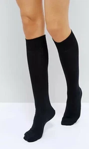 2 Paar gemütlich warm kniehoch Damen-Wintersocke Vlies gefüttert - Bild 1 von 1