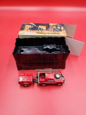 Matchbox Models Of Yesteryear 1952 Land Rover AUX Trailer Fire Engine YFE02 Box - Image 1 of 4
