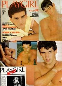 PLAYGIRL OF BRAZIL 1986 #1 VERY RARE HAIRY HOT MODELS NOT SEEN IN US VERSION GO - Picture 1 of 2