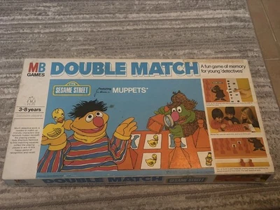 Double Match Sesame Street Game Rare Vintage Collectable 1976 Complete - Image 1 of 4