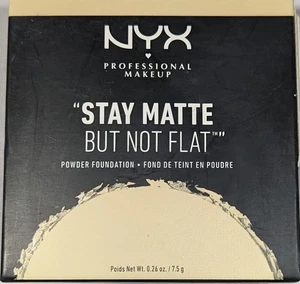NYX • STAY MATTE • BUT NOT FLAT Powder Foundation **NUDE** 0.26 oz ~ SEALED - Picture 1 of 2