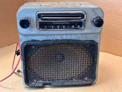 1956 年别克 Roadmaster Super Selectronic AM 收音机带旋钮 Wonder Bar — 第 1/4 张图片