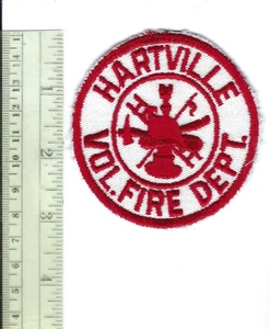 Departamento de Bomberos Voluntarios de Hartville (Estado desconocido) Parche sombrero/chaleco 3" - ¡NUEVO! - Imagen 1 de 1