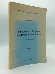 INTRODUCTIO IN EXEGESIM SCRIPTORUM SANCTI JOANNIS - 1962 - Biblical Latin - Imagen 1 de 4