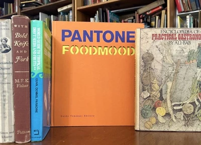 Lot Of  5 Vintage & New Classic HC Foodie Books Pantone Ali-Bab Dumas Cookbooks - Image 1 of 4