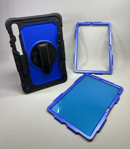 Całe ciało Slim Case Cover do Samsung Galaxy Tab S10 + S9 FE S8 S7 12,4" w kolorze niebieskim - Zdjęcie 1 z 16