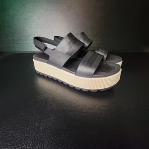 Reef Water Vista höhere Damen-Sandalen Größe 11 neuwertig einmal getragen***** schwarz und cr - Bild 1 von 9