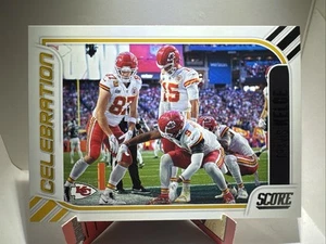 Scheda Celebrazione 2023 Score Football Travis Kelce #1 Patrick Mahomes II - Foto 1 di 2