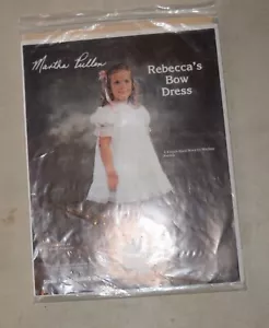 Martha Pullen Rebecca's bow dress pattern heirloom sewing smocking - Picture 1 of 1