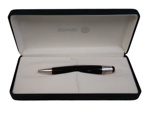 Signum Black Ct  Ballpoint Pen Clipless Purse Or Pocket Style New In Box - Picture 1 of 3