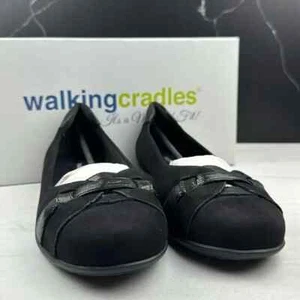 Walking Cradles Women's Freya Flat Black sz 9W - Picture 1 of 10