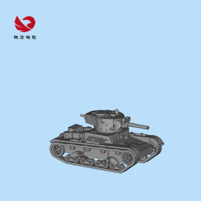 3D Printed 1/72/87/144 Soviet Red Army T-26 Light Tank Unpainted Model Kit 🔥 - Image 1 of 3