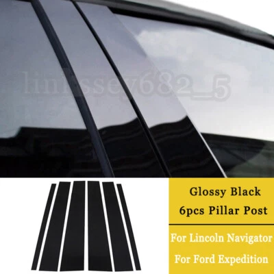 6 postes de pilar negros para Lincoln Navigator/Ford Expedition 1997-2017 Foto 1 de 4