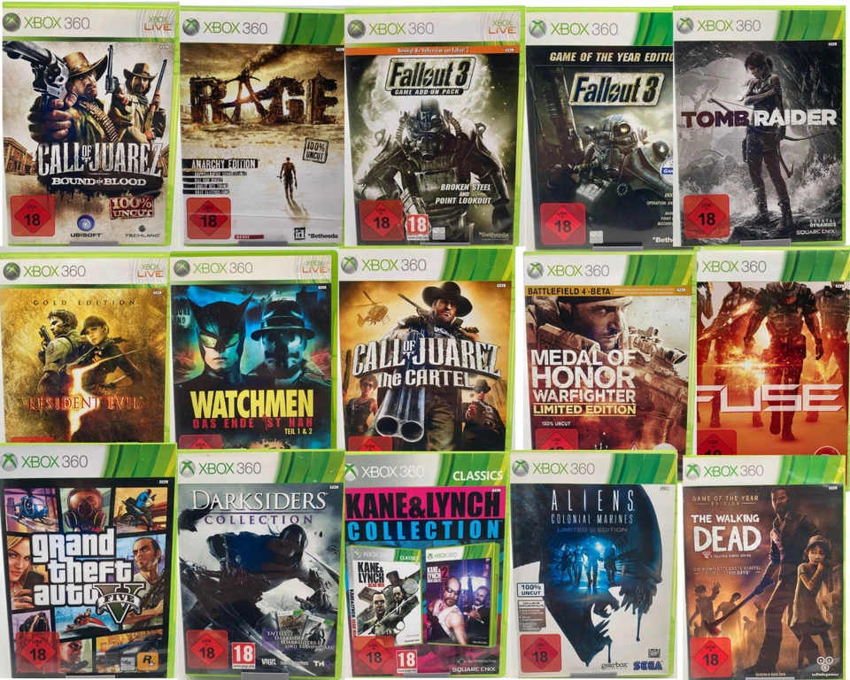 Microsoft Xbox 360 Shooter Action Auswahl USK 18 !!!! Konvolut Spielesammlung - Bild 1 von 1