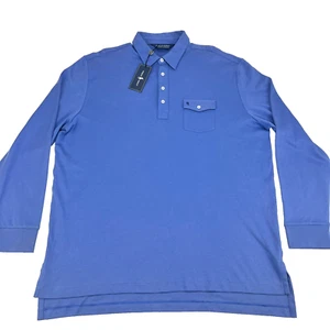 Polo Golf Ralph Lauren Men's Blue Long Sleeve Pima Cotton Button Up Shirt Sz XL - Picture 1 of 15