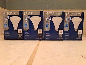 Dimmable LED BR30 9W Warm White 700 Lumens 2700K 4 BULBS NEW TCP READY-TO-USE - Picture 1 of 4