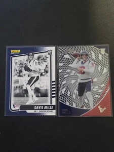 Davis Mills ROOKIE LOT Instant Black White BW22 Clear Vision CVR26 - Bild 1 von 4