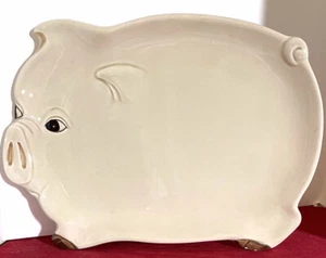 Pig Platter Vintage Otagiri Decorative 1980 - 9.75” Counrty Farmhouse Decor - Picture 1 of 4
