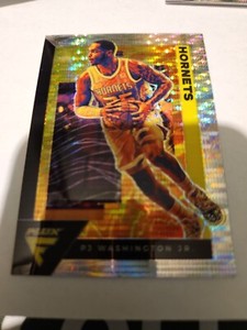 2020-21 Panini Flux Silver Pulsar Prizm Card SP #19 PJ Washington Jr 