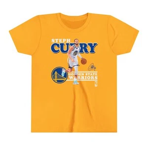 Steph Curry Golden State Warriors Youth Boys Kids Premium Blend Graphic T-Shirt - Picture 1 of 13