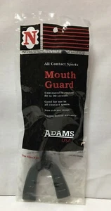Adams USA Mouth Guard With Non Release Strap NEW Black One Size - Picture 1 of 4