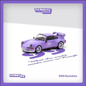 TW 1:64 Model Car Porsche RWB Backdate Violetta idlers 2016 Alloy Vehicle Purple - Picture 1 of 8
