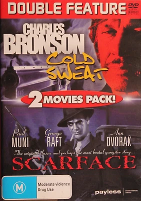 Cold Sweat & Scarface DVD Double Feature - VERY GOOD – Free Post – Region ALL - image 1 of 2