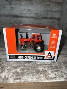 1/64  Allis Chalmers 7080 Maroon Belly Tractor Cab & Duals Die-Cast Ertl