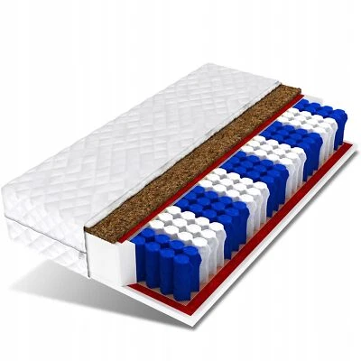 FDM Materasso 80x190 molle insacchettate 7 zone MILO Double HARD cocco H3 H4