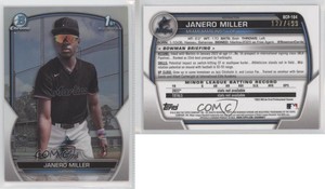 2023 Bowman Chrome Prospects Refractor /499 Janero Miller #BCP-184