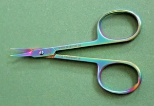 Nagelschere Nagelhautschere mit extra feiner Turmspitze 9,5 cm mehrfarbig - Bild 1 von 6