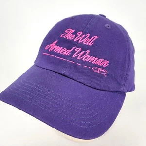 The Well Armed Woman Hat Cap Bullet Gun Firearms Adjustable Strapback Purple - Picture 1 of 7