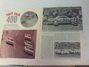 Firecracker 400 1963 stock car de carreras vintage lo más destacado de la carrera artículo 7 páginas - Imagen 1 de 1
