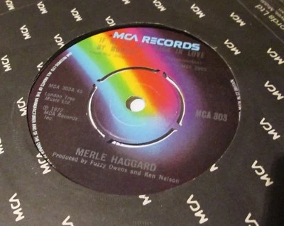 Merle Haggard ~ If We're Not Back In Love By Monday ~ 7" Factory Sample ~ RARE - Image 1 of 2
