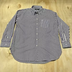 Lauren Ralph Lauren Shirt Mens XL Blue Candy Stripe Long Slv Button Up - Picture 1 of 8