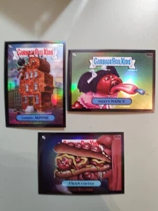 2022 GPK Garbage Pail Kids Chrome 5 185a 194a 176a Black RefractorLOT X3 - Bild 1 von 7