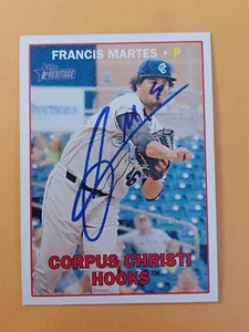 Francis Martes Signed 2016 Topps Heritage Minors - Corpus Christi Hooks - Auto - Picture 1 of 1