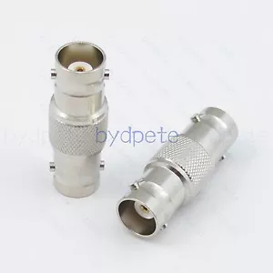 BNC female to BNC female jack Straight RF Coaxial Connector Adapter Full Copper - Picture 1 of 6