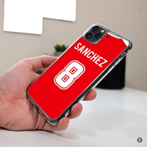 Personalised Football Top Shirt Any Name And Number GEL Phone Case Cover OD13-1 - Picture 1 of 6