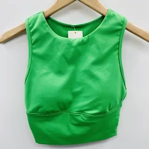 All in Motion Womens XS Medium Support Brushed Sculpt Muscle Crop Sports Bra 156 - Picture 1 of 7