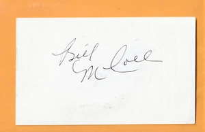 Bill McColl Chicago Bears AUTO Signed 3x5 Card Stanford Cardinal - Picture 1 of 2
