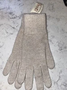 Guanti Nuovi Lana Beige Taglia Unica Nuovi Etichette Large Bronte Amserdam - Foto 1 di 5