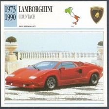 EDITO-SERVICE S A 1991 CLASSIC CARS-1973-1990-LAMBORGHINI COUNTACH