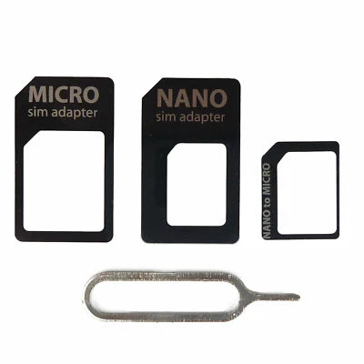 Noosy universeller SIM Card Adapter Nano zu Micro und Standard SIM Karten