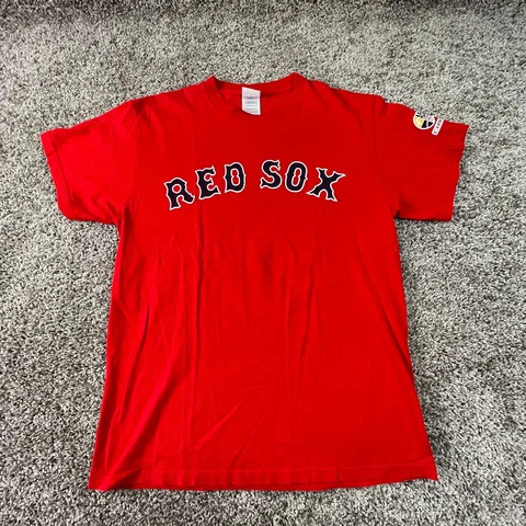 Boston Red Sox Shirt Adult Medium Red MLB Baseball Mens Cover