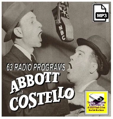 ABBOTT & COSTELLO 63 Classic Radio Shows OTR MP3 On USB Flash Drive - Image 1 of 4