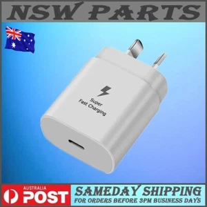 Samsung 25W Super Fast AC Wall Charger Adapter for Galaxy S22/S21/S23FE/24 Ultra - Picture 1 of 9