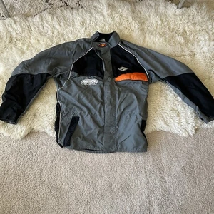 MSR System-X Zipper Vented Nylon Motorcycle Riding Jacket Gray Black Men's XL - Picture 1 of 8